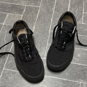 Vans Black Canvas Women's Sneakers